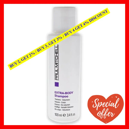 Extra Body-Shampoo By Paul Mitchell For Unisex - 3.4 Oz Shampoo