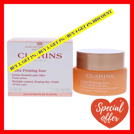 Extra Firming Day Wrinkle Control Cream By Clarins For Unisex - 1.7 Oz