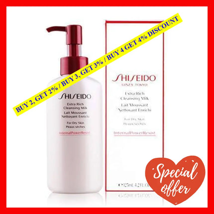 Extra Rich Cleansing Milk By Shiseido For Women - 4.2 Oz Cleanser