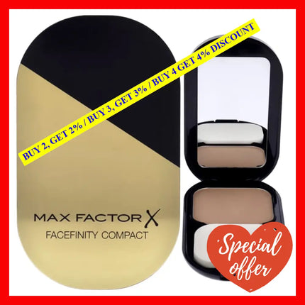 Facefinity Compact Foundation - 03 Natura By Max Factor For Women 0.4 Oz