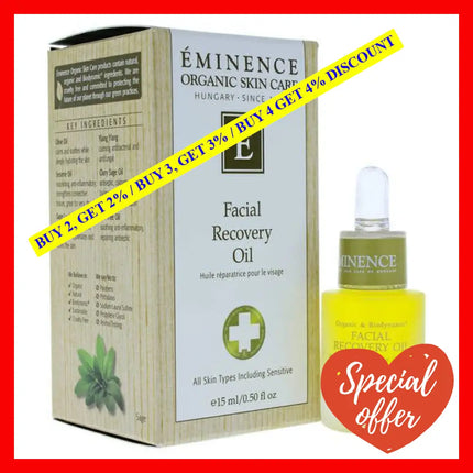 Facial Recovery Oil By Eminence For Unisex - 0.5 Oz