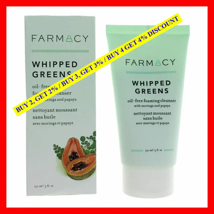 Farmacy Whipped Greens By 5 Oz Oil Free Foaming Cleanser