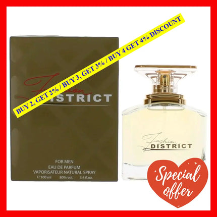 Fashion District By 3.4 Oz Eau De Parfum Spray For Men