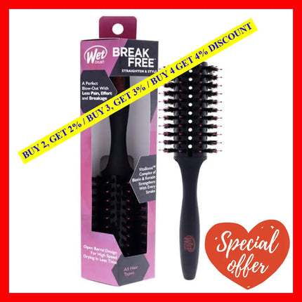 Fast Dry Round Brush - Circle By Wet Brush For Unisex 1 Pc Hair