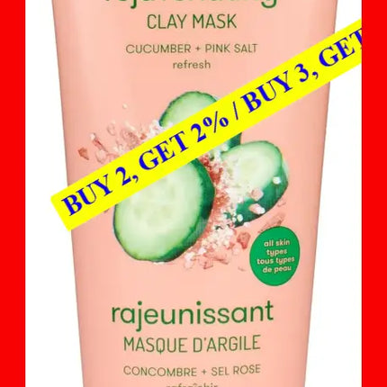 Feeling Beautiful Clay Mask Rejuvenating Cucumber Plus Pink Salt By Freeman For Unisex - 6 Oz