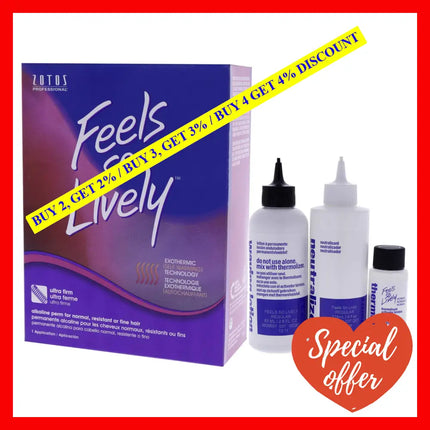 Feels So Lively Alkaline Permanent By Zotos For Unisex - 1 Application Treatment