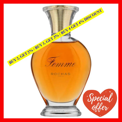 Femme Rochas By For Women - 3.4 Oz Edt Spray