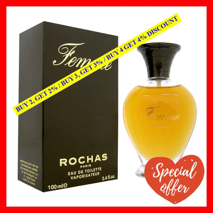 Femme Rochas By For Women - 3.4 Oz Edt Spray