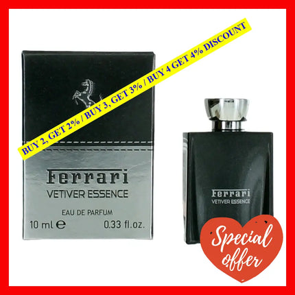 Ferrari Vetiver Essence By.33 Oz Eau De Parfum Splash For Men