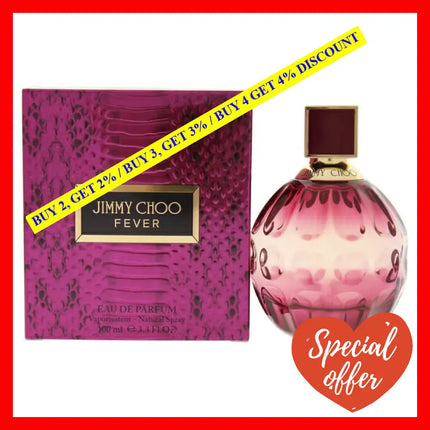 Fever By Jimmy Choo For Women - 3.3 Oz Edp Spray