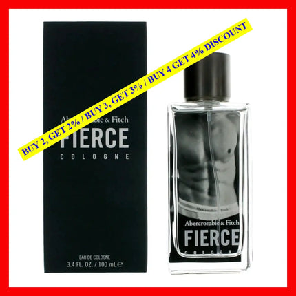 Fierce By Abercrombie & Fitch 3.4 Oz Eau De Cologne Spray For Men