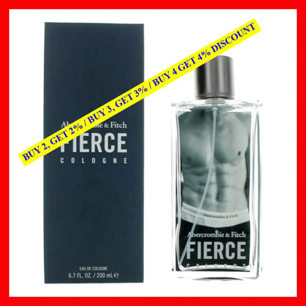 Fierce By Abercrombie & Fitch 6.7 Oz Eau De Cologne Spray For Men