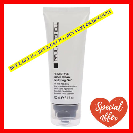 Firm Style Super Clean Sculpting Gel By Paul Mitchell For Unisex - 3.4 Oz