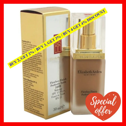 Flawless Finish Perfectly Satin 24Hr Makeup Spf 15 - 14 Caramel By Elizabeth Arden For Women 1 Oz