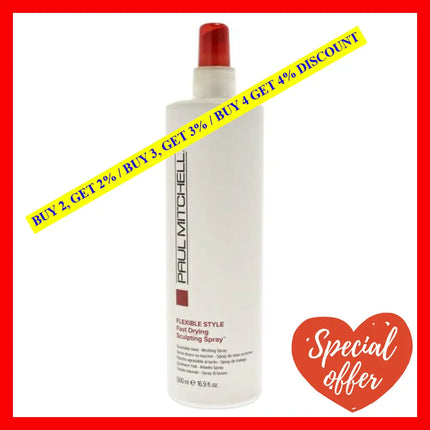 Flexible Style Fast Drying Sculpting Spray By Paul Mitchell For Unisex - 16.9 Oz Hairspray