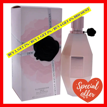 Flowerbomb Dew By Viktor And Rolf For Women - 3.4 Oz Edp Spray