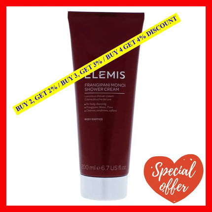 Frangipani Monoi Shower Cream By Elemis For Unisex - 6.8 Oz