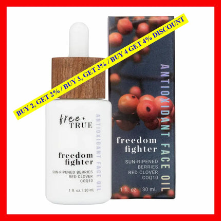 Free + True Freedom Fighter By 1 Oz Antioxidant Face Oil