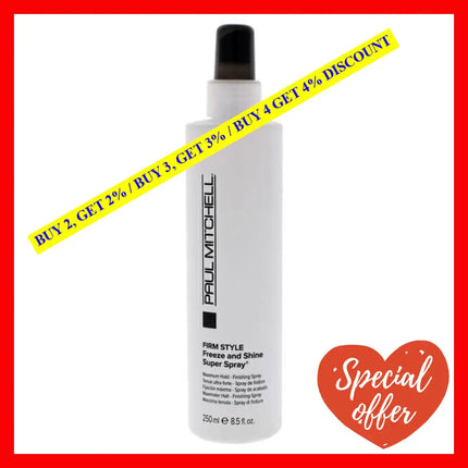 Freeze Shine Super Spray By Paul Mitchell For Unisex - 8.5 Oz Hairspray