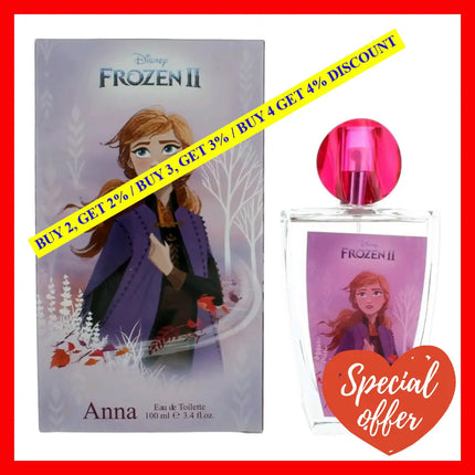 Frozen Ii Anna By Disney 3.4 Oz Eau De Toilette Spray For Girls