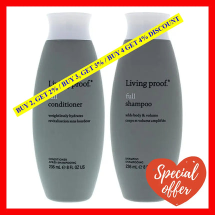 Full Shampoo And Conditioner Kit By Living Proof For Unisex - 2 Pc 8Oz