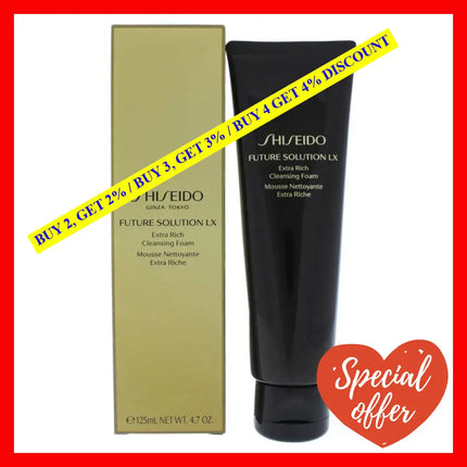 Future Solution Lx Extra Rich Cleansing Foam By Shiseido For Unisex - 4.7 Oz Cleanser