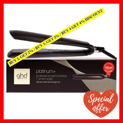 Ghd Platinum Plus Professional Performance Styler Flat Iron - S8T262 Black By For Unisex 1 Inch