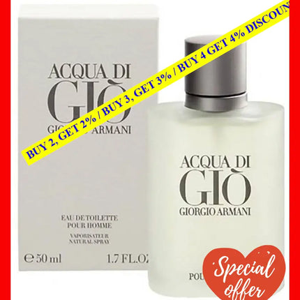 Giorgio Armani Acqua Di Gio Eau De Toilette Spray 50 Ml For Men (3360372058861)