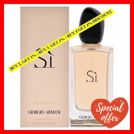 Giorgio Armani Si By For Women - 3.4 Oz Edp Spray