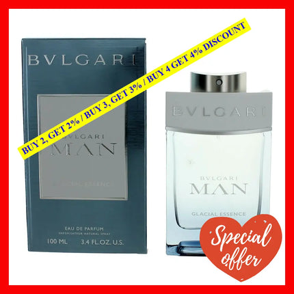 Glacial Essence By Bvlgari 3.4 Oz Eau De Parfum Spray Men