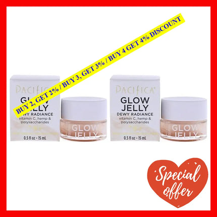 Glow Jelly Dewy Radiance By Pacifica For Unisex - 0.5 Oz Gel Pack Of 2