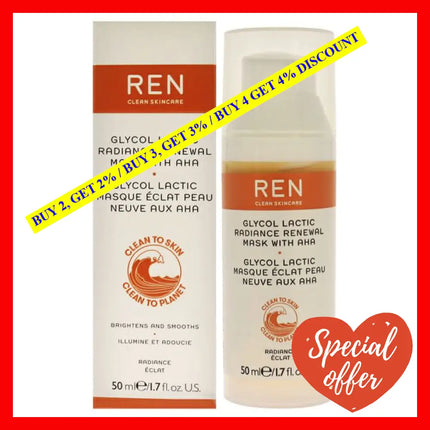 Glycol Lactic Radiance Renewal Mask By Ren For Unisex - 1.7 Oz