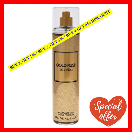 Gold Rush By Paris Hilton For Women - 8 Oz Body Mist