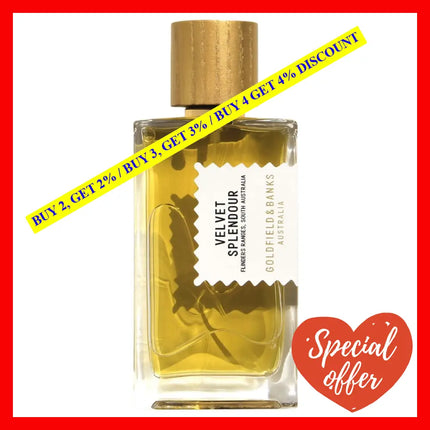 Goldfield And Banks Velvet Splendour Pure Parfum Unisex 3.4 Oz / 100 Ml