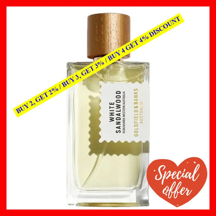 Goldfield And Banks White Sandalwood Pure Perfumeand Unisex 3.4 Oz / 100 Ml