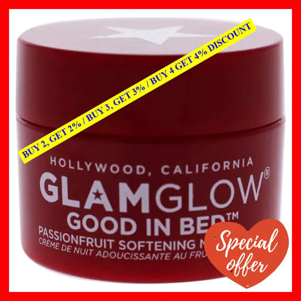 Good In Bed Passionfruit Softening Night Cream By Glamglow For Women - 0.17 Oz