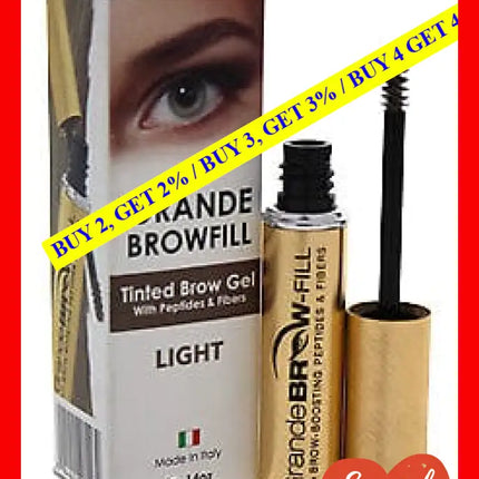 Grande Browfill Tinted Brow Gel - Light By Cosmetics For Women 0.14 Oz Eyebrow