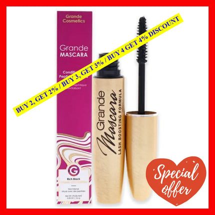 Grandemascara Conditioning Peptide Mascara - Black By Grande Cosmetics For Women 0.20 Oz