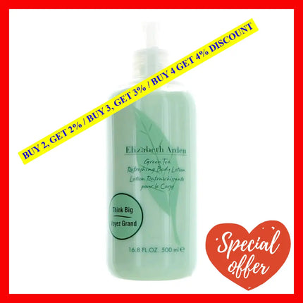 Green Tea By Elizabeth Arden 16.8 Oz Refreshing Body Lotion For Women