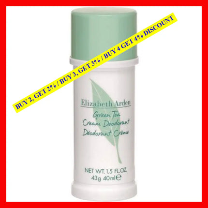 Green Tea Deodorant Cream 1.5 Oz