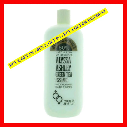 Green Tea Essence By Alyssa Ashley 25.5 Oz Hand & Body Moisturizer For Women