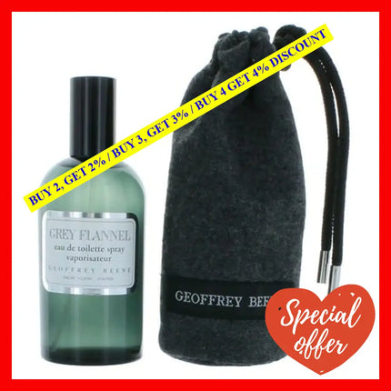 Grey Flannel By Geoffrey Beene 4 Oz Eau De Toilette Spray For Men