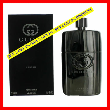 Gucci Guilty Pour Homme By 5 Oz Parfum Spray For Men