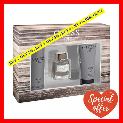 Guess 1981 By For Men - 3 Pc Gift Set 3.4Oz Edt Spray 6Oz Deodorant Body 6.7Oz Shower Gel