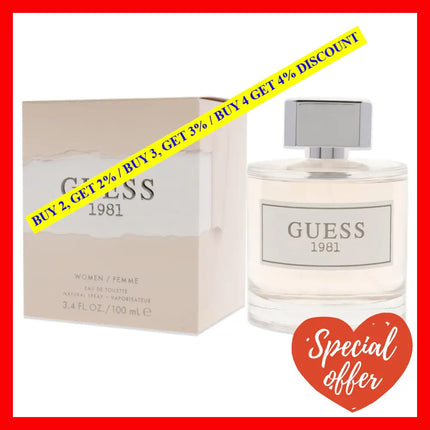 Guess 1981 By For Women - 3.4 Oz Edt Spray