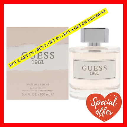 Guess 1981 By For Women - 3.4 Oz Edt Spray