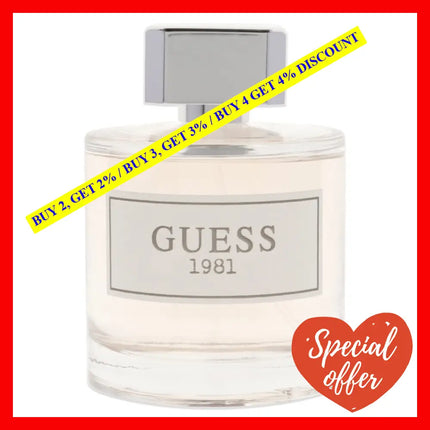 Guess 1981 By For Women - 3.4 Oz Edt Spray