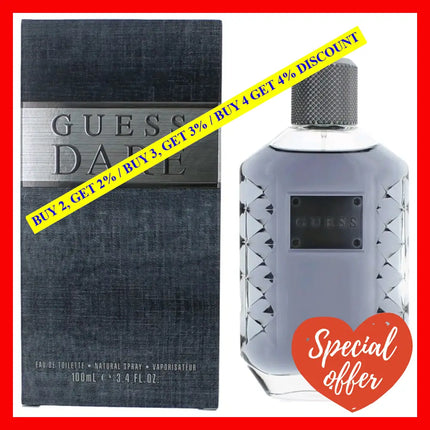 Guess Dare By 3.4 Oz Eau De Toilette Spray For Men