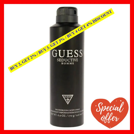 Guess Seductive Homme By For Men - 5 Oz Deodorant Body Spray