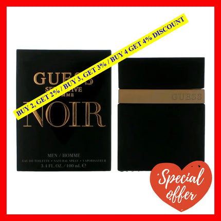 Guess Seductive Noir By 3.4 Oz Eau De Toilette Spray For Men